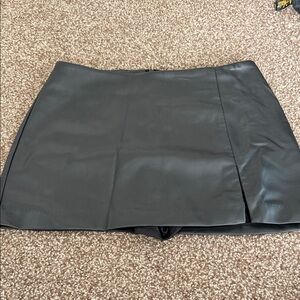 Olivaceous Sleek Black Mini Skirt